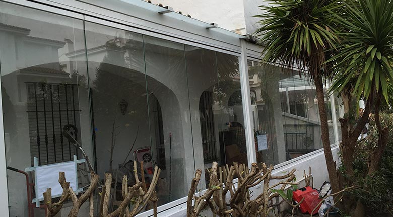 Cortinas de cristal para terraza