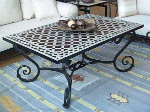 mesa hierro ceramica